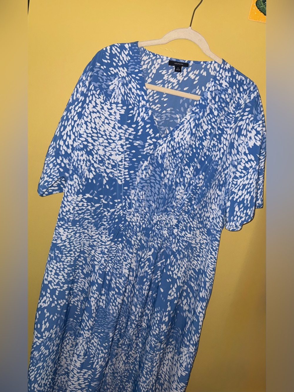 Alfani Blue Patterned Dress